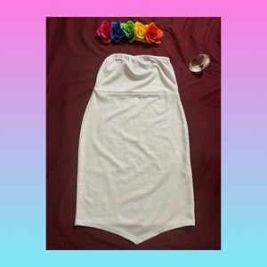 White Bodycon Dress Pretty Little Thing Size 6 new with tags